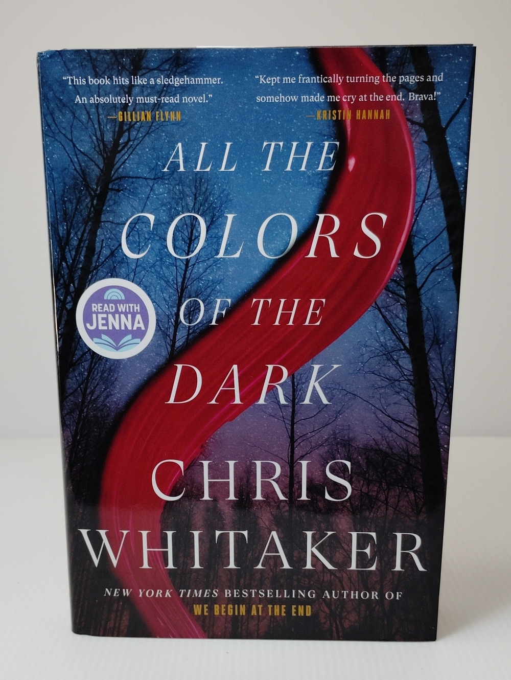 All the Colors of the Dark by Chris Whitaker - Blue & Red Cover